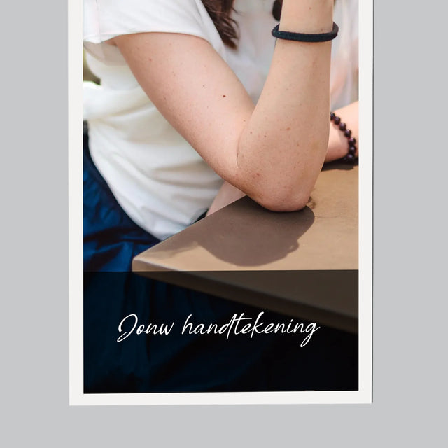 Foto En Handtekening: Jouw Foto En Handtekening - Koelkast Magneet