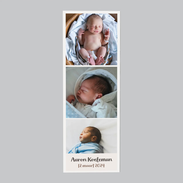 Fotocollage: Geboorte Baby - Koelkast Magneet