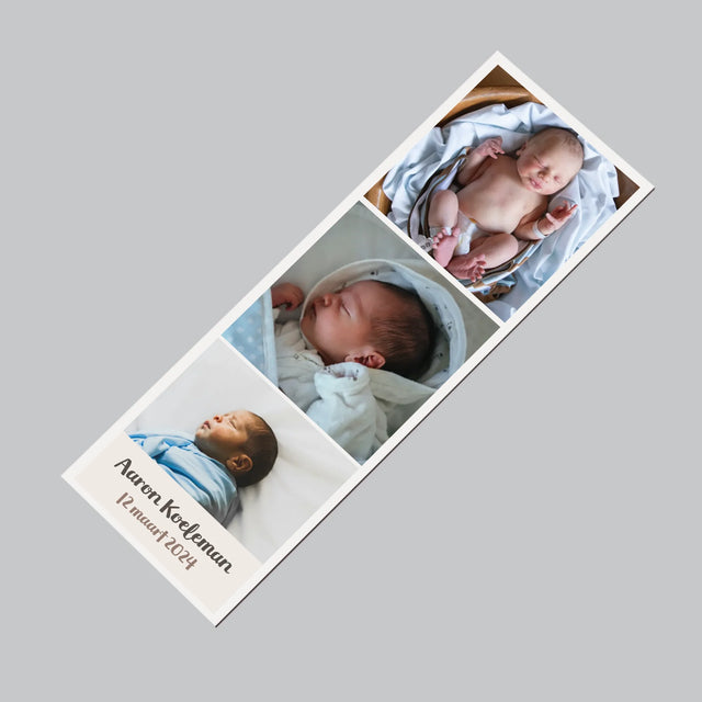 Fotocollage: Geboorte Baby - Koelkast Magneet