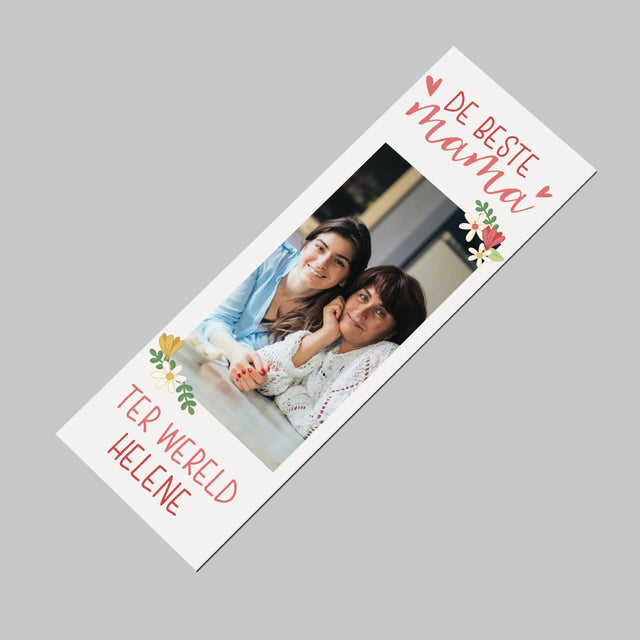 Foto En Handtekening: De Beste Mama Ter Wereld - Koelkast Magneet
