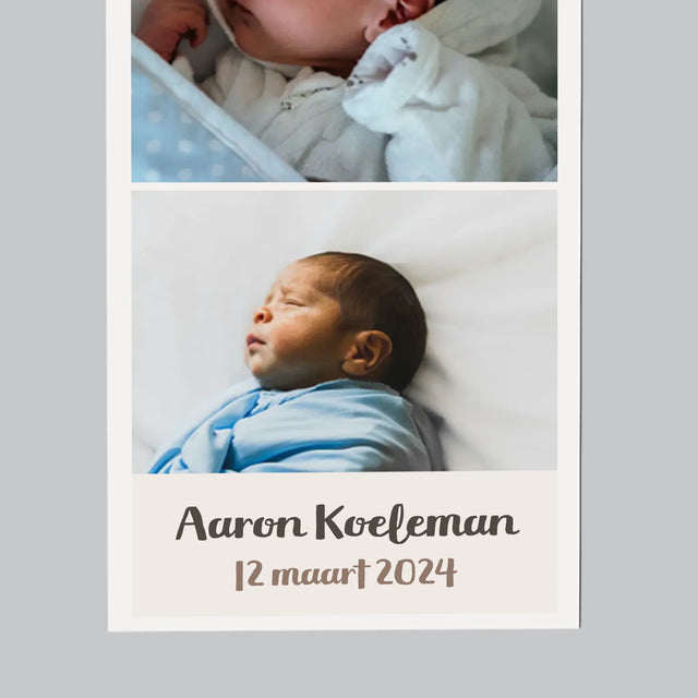 Fotocollage: Geboorte Baby - Koelkast Magneet