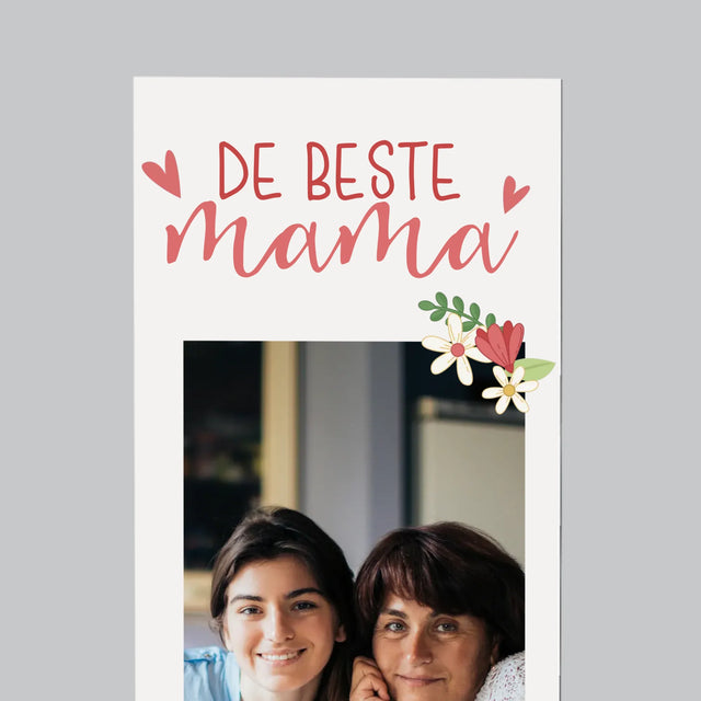 Foto En Handtekening: De Beste Mama Ter Wereld - Koelkast Magneet