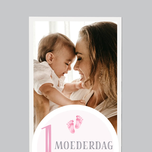 Fotocollage: Eerste Moederdag - Koelkast Magneet