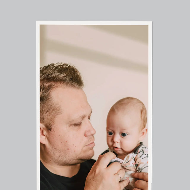 Foto En Handtekening: Eerste Vaderdag - Koelkast Magneet