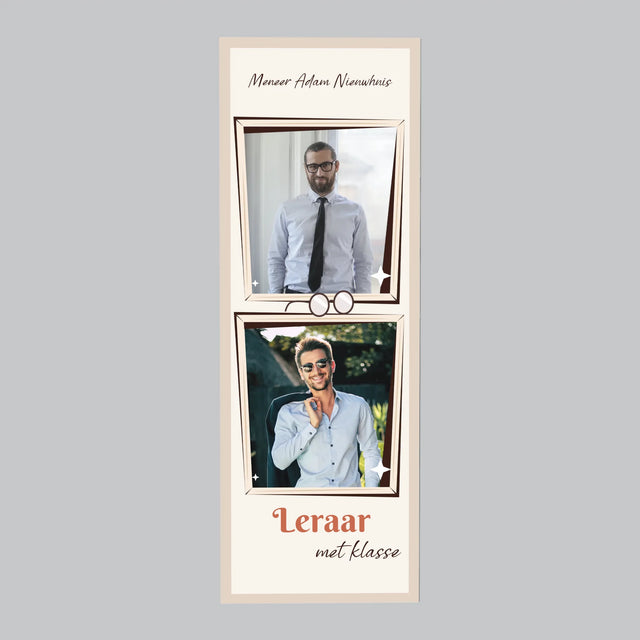 Foto En Handtekening: Leraar Met Klasse - Koelkast Magneet