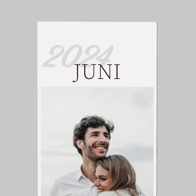 Fotocollage: Mr&Mrs Datum - Koelkast Magneet