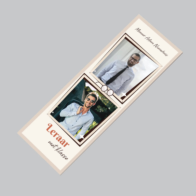 Foto En Handtekening: Leraar Met Klasse - Koelkast Magneet