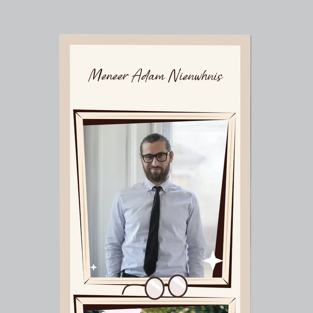 Foto En Handtekening: Leraar Met Klasse - Koelkast Magneet