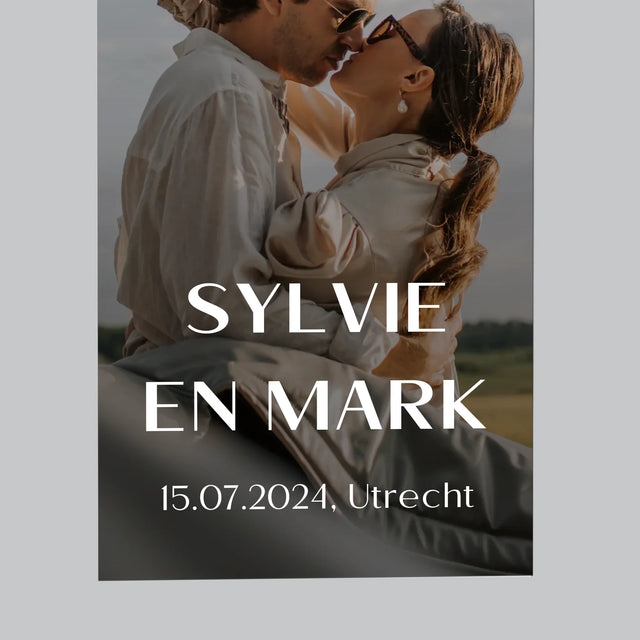 Starrenkaart: Bruiloft - Koelkast Magneet