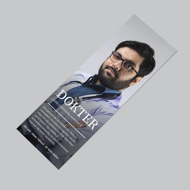 Foto En Handtekening: Dokter Definitie - Koelkast Magneet