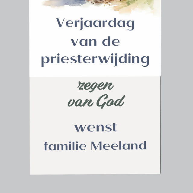 Naam En Handtekening : Verjaardag Priesterwijding - Koelkast Magneet