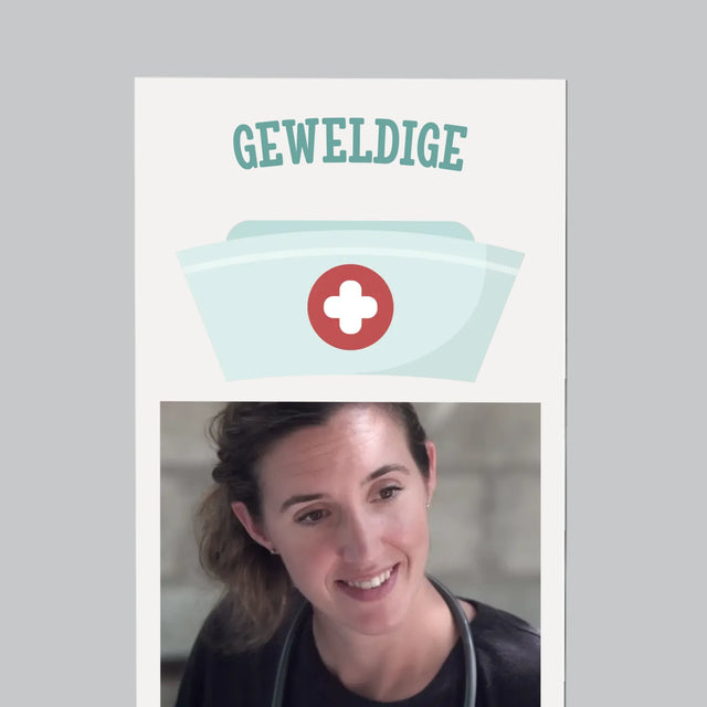 Fotocollage: Geweldige Verpleegster - Koelkast Magneet