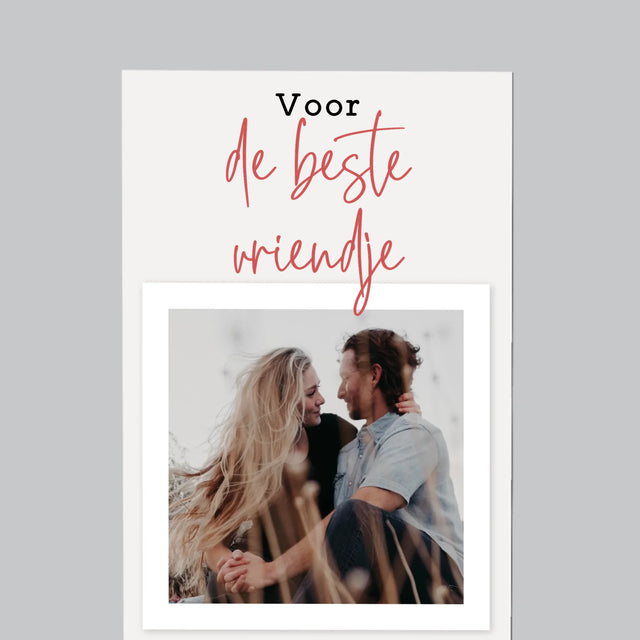 Foto En Handtekening: Voor De Beste Vriendje - Koelkast Magneet