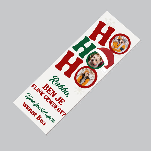 Fotocollage: Ho Ho Ho - Koelkast Magneet