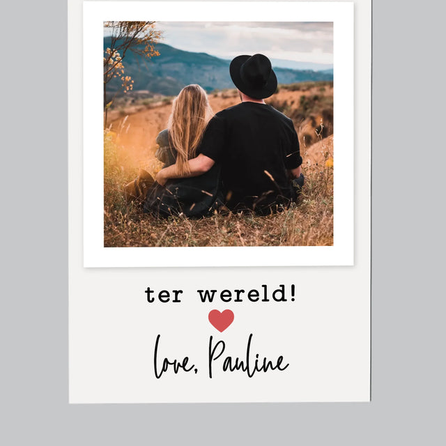 Foto En Handtekening: Voor De Beste Vriendje - Koelkast Magneet