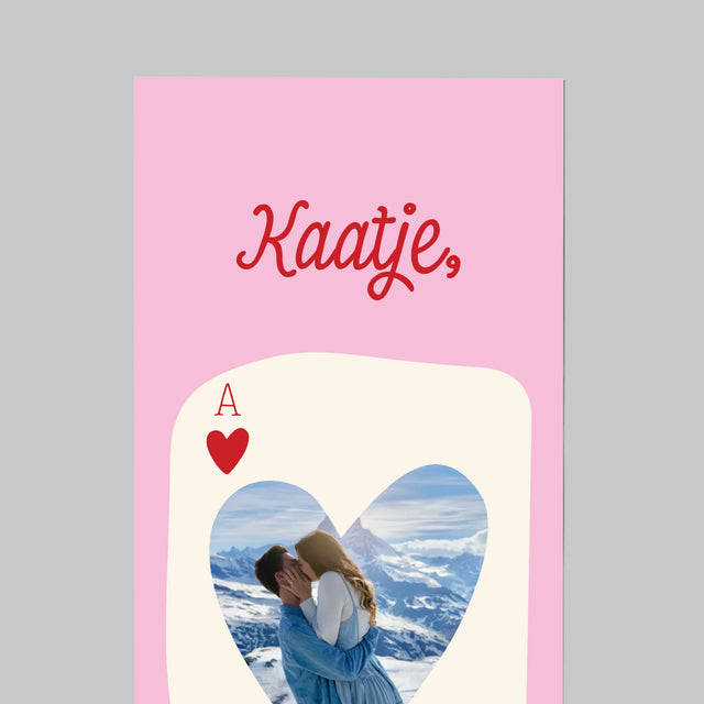 Foto En Handtekening: Valentijnkaart - Koelkast Magneet