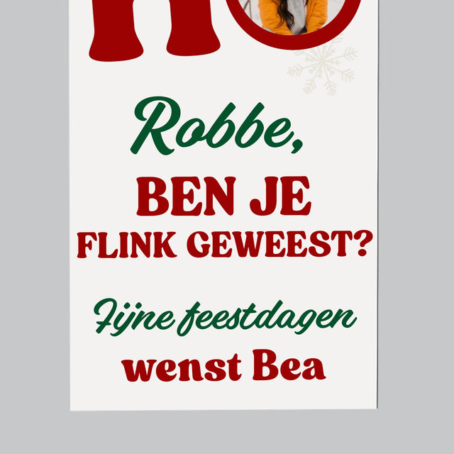 Fotocollage: Ho Ho Ho - Koelkast Magneet