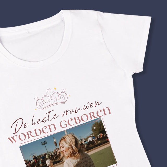 Foto En Handtekening: De Beste Vrouwen - T-Shirt Voor Dames