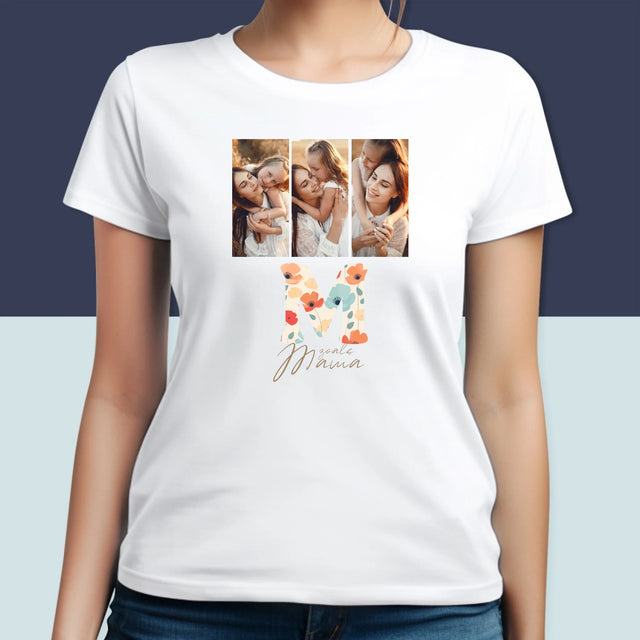 Fotocollage: M Zoals Mama - T-Shirt Voor Dames