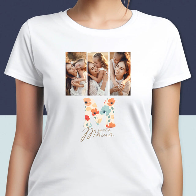 Fotocollage: M Zoals Mama - T-Shirt Voor Dames