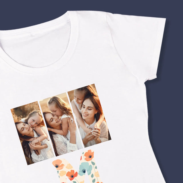 Fotocollage: M Zoals Mama - T-Shirt Voor Dames