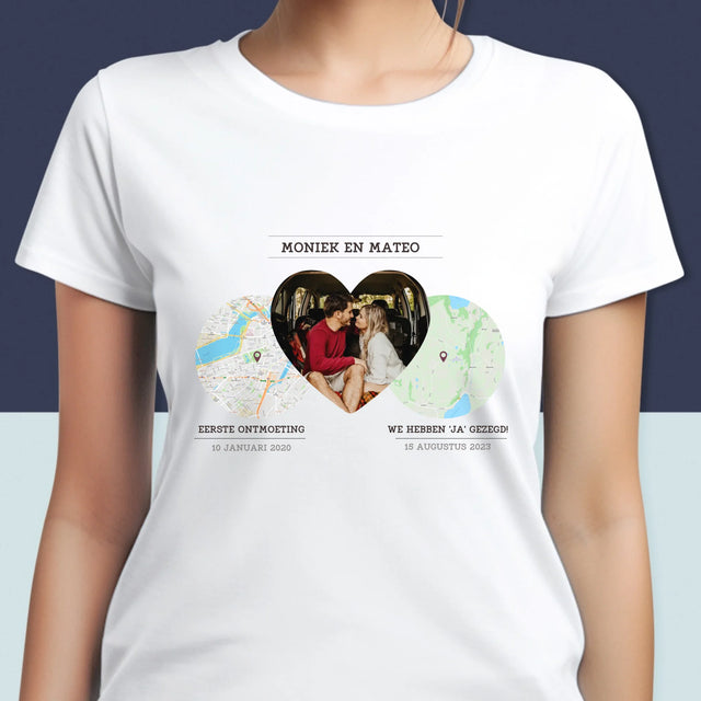 Stadsplastadsplattegrond: Onze Plekken - T-Shirt Voor Dames