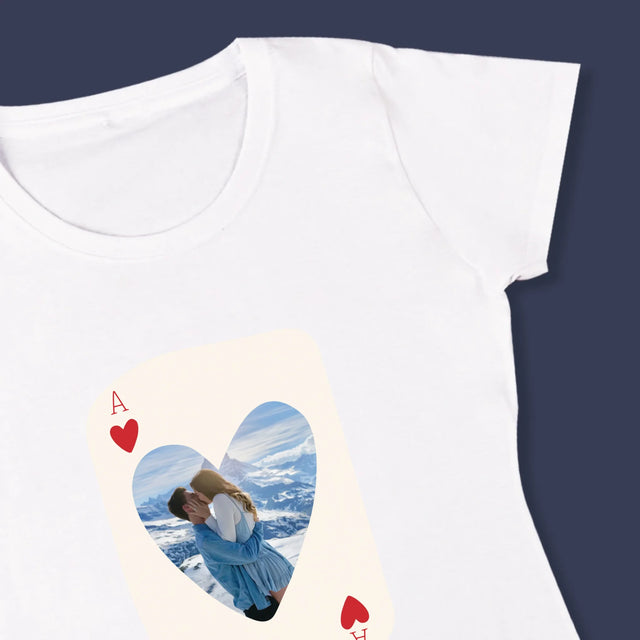 Foto En Handtekening: Valentijnkaart - T-Shirt Voor Dames