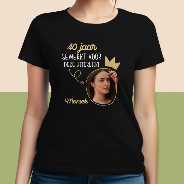 Foto En Handtekening: 40 Jaar Gewerkt Voor Deze Uiterlijk - T-Shirt Voor Dames
