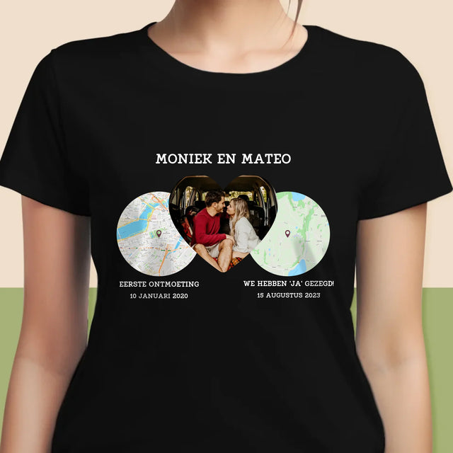 Stadsplastadsplattegrond: Onze Plekken - T-Shirt Voor Dames