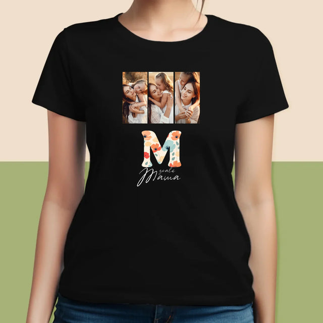 Fotocollage: M Zoals Mama - T-Shirt Voor Dames