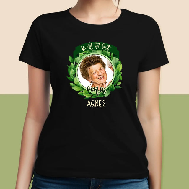 Foto En Handtekening: Kookt Het Best - T-Shirt Voor Dames