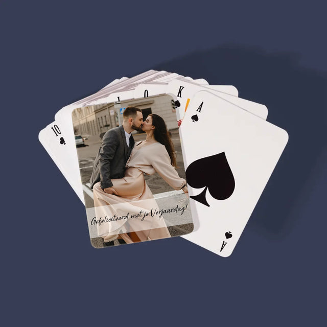 Foto En Handtekening: Jouw Foto En Handtekening - Speelkaarten
