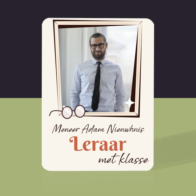 Foto En Handtekening: Leraar Met Klasse - Speelkaarten