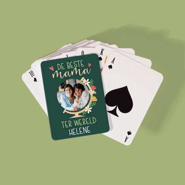 Foto En Handtekening: De Beste Mama Ter Wereld - Speelkaarten