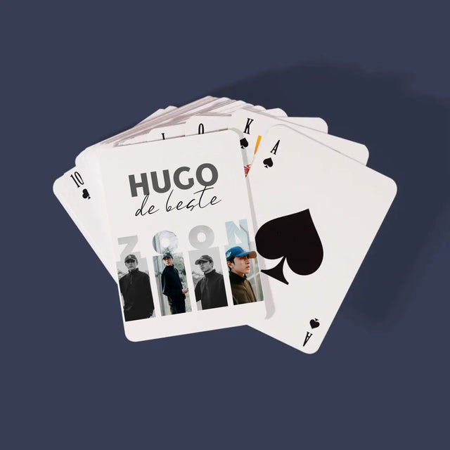 Fotocollage: De Beste Zoon - Speelkaarten
