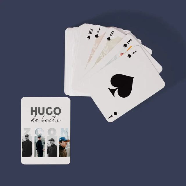 Fotocollage: De Beste Zoon - Speelkaarten