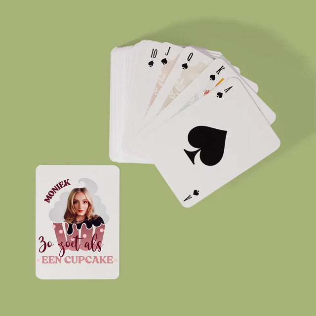 Foto En Handtekening: Zo Zoet Als Een Cupcake - Speelkaarten