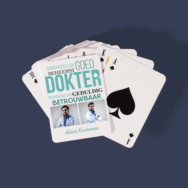 Fotocollage: Dokter Kenmerken - Speelkaarten