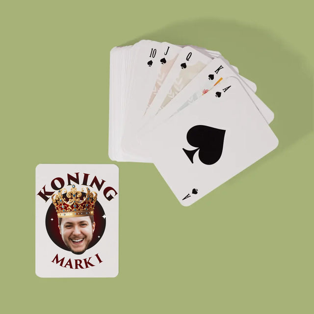 Foto En Handtekening: Koning - Speelkaarten
