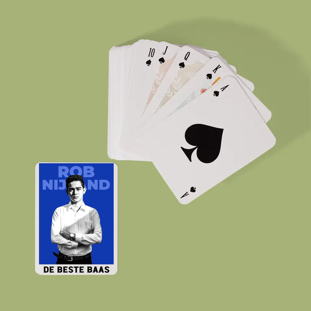 Foto En Handtekening: De Beste Baas - Speelkaarten