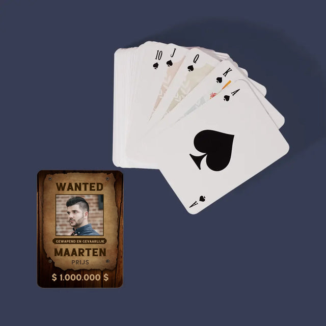 Foto En Handtekening: Wanted - Speelkaarten