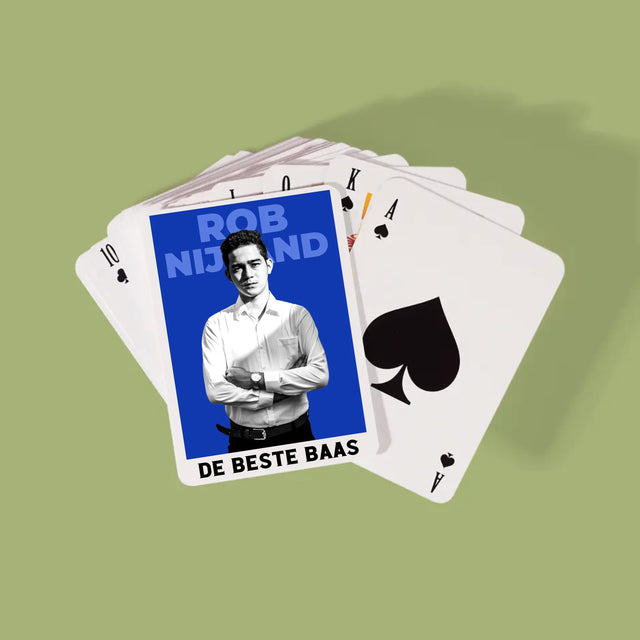 Foto En Handtekening: De Beste Baas - Speelkaarten