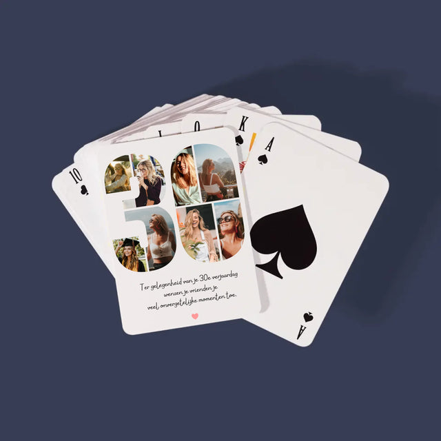 Fotocollage: 30E Verjaardag Wensen - Speelkaarten