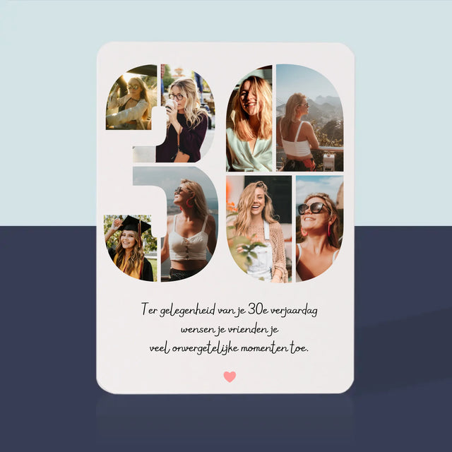 Fotocollage: 30E Verjaardag Wensen - Speelkaarten
