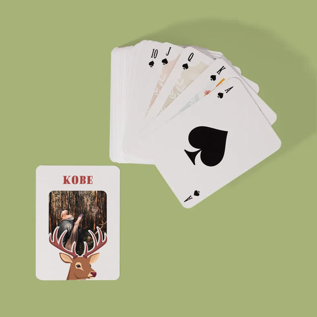 Foto En Handtekening: Hert - Speelkaarten