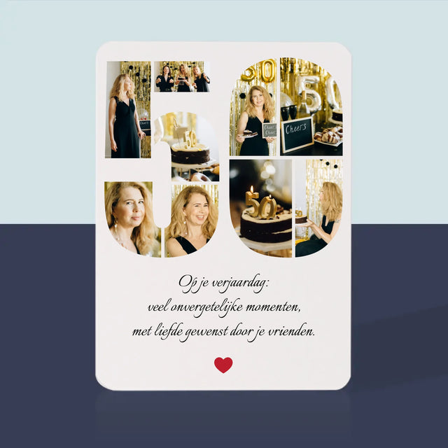 Vorm Van Foto'S: 50E Verjaardag Wensen - Speelkaarten