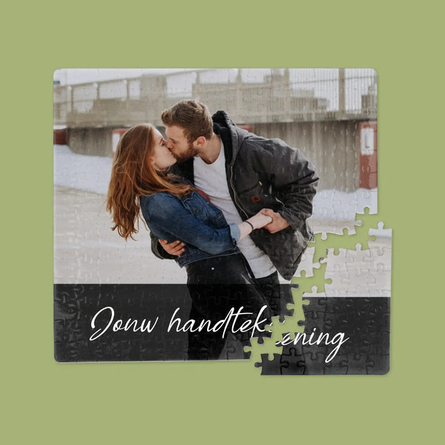 Foto En Handtekening: Jouw Foto En Handtekening - Puzzel