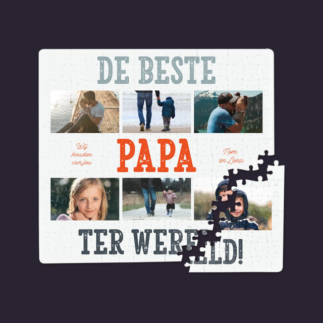 Fotocollage: De Beste Papa Ter Wereld, Foto'S - Puzzel