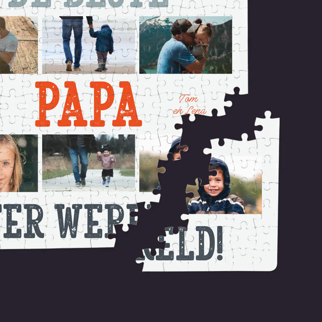 Fotocollage: De Beste Papa Ter Wereld, Foto'S - Puzzel