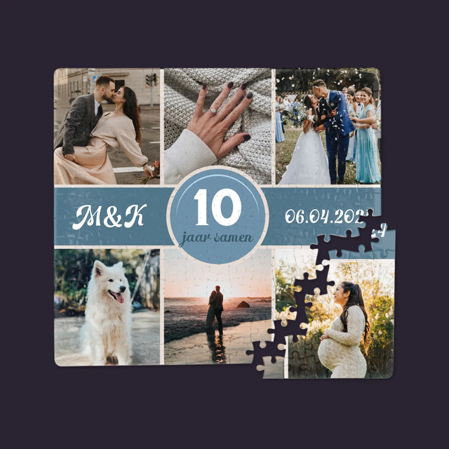 Fotocollage: Jaren Samen - Puzzel